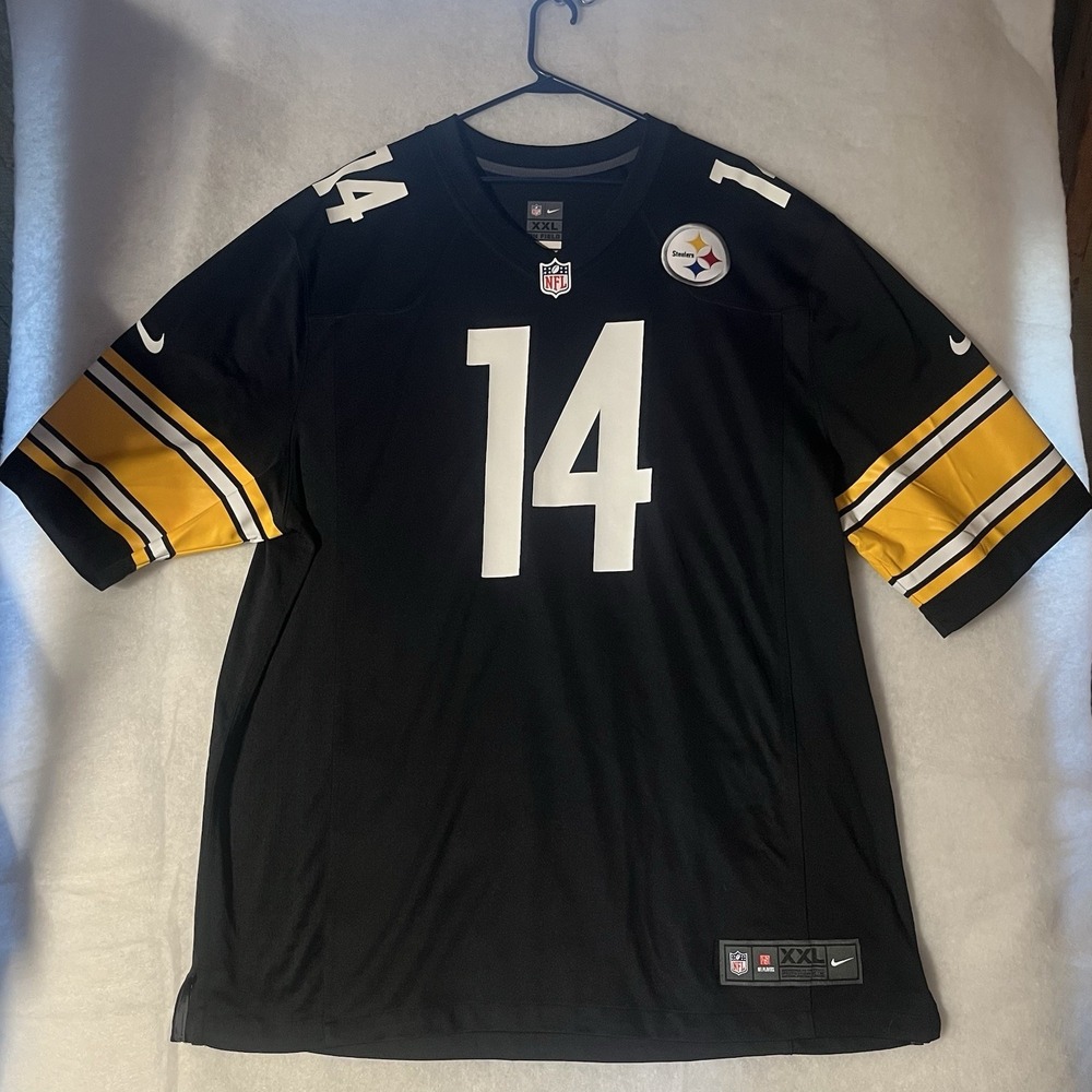 Nike On Field NFL Pittsburgh Steelers Football Jersey Mens XXL #14 Pickens